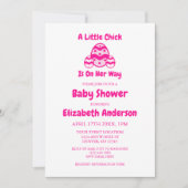 Invitation Petit Baby shower de Pâques (Devant)