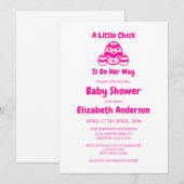 Invitation Petit Baby shower de Pâques (Devant / Derrière)