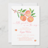 Invitation Petit Baby shower de pêche en fleurs (Devant)