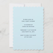 Invitation Petit Baby shower de petit garçon amoureux (Dos)