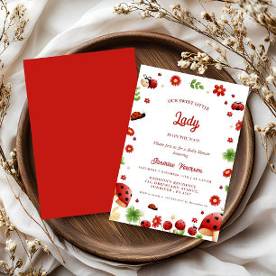 Invitation Petit baby shower de petit insecte du jote Garden