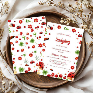 Invitation Petit baby shower de petit insecte du jote Garden