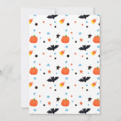 Invitation Petit Baby shower d'Halloween Boy Ghost Boy (Dos)