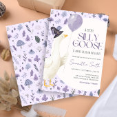 Invitation Petit Baby shower d'oie idiot