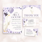 Invitation Petit Baby shower d'oie idiot