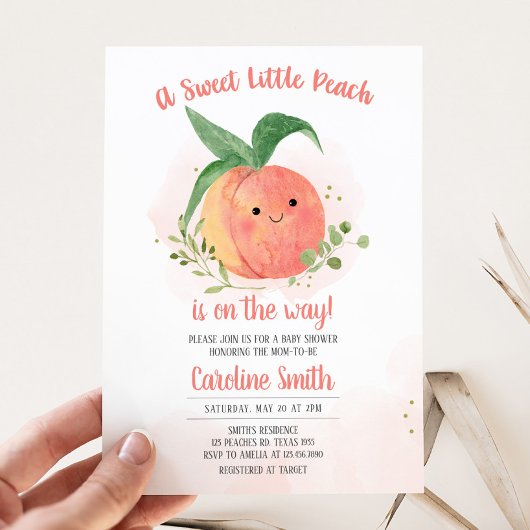 Invitation Petit Baby shower doux