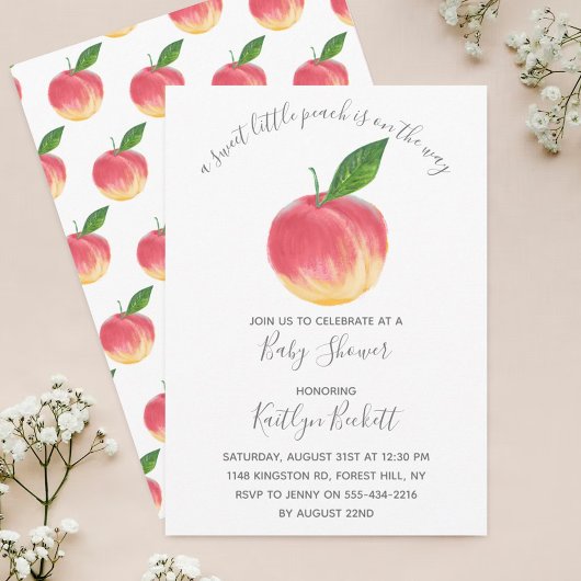 Invitation Petit Baby shower doux