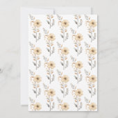 Invitation Petit Baby shower éléphant Bébé bleu arachide (Dos)