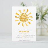 Invitation Petit Baby shower ensoleillé (Debout devant)