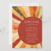 Invitation Petit Baby shower ensoleillé (Devant)