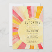 Invitation Petit Baby shower ensoleillé (Devant)
