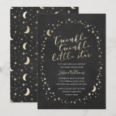 Invitation Petit Baby shower étoilé tordu (Devant / Derrière)