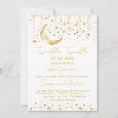 Invitation Petit baby shower étoilé tordu (Devant)