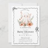 Invitation Petit Baby shower fantôme de Boo (Devant)
