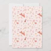 Invitation Petit Baby shower fille lapin (Dos)