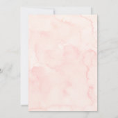 Invitation Petit Baby shower fille rose biscuit (Dos)