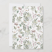 Invitation Petit Baby shower Fleur sauvage (Dos)