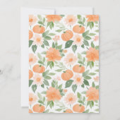 Invitation Petit Baby shower Floral Citrouille Automne (Dos)