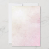 Invitation Petit Baby shower Floral d'or (Dos)