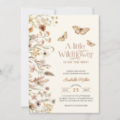 Invitation Petit Baby shower Floral Fleur sauvage (Devant)