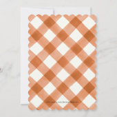 Invitation Petit Baby shower floral neutre Citrouille (Dos)