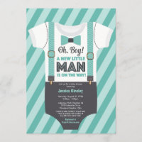 Petit Baby shower Garçon, Turquoise gris Turquoise