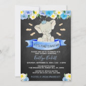 Invitation Petit Baby shower Garçons de cacahuètes (Devant)