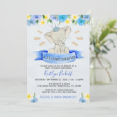 Invitation Petit Baby shower Garçons de cacahuètes (Debout devant)