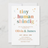 Invitation Petit Baby shower humain Shindig (Devant)