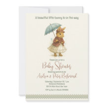 Petit Baby shower lapin pour fille