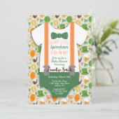 Invitation Petit Baby shower Leprechaun (Debout devant)