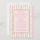 Invitation Petit baby shower millénaire pour la fête du thé d (Devant)