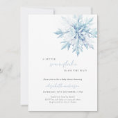 Invitation Petit Baby shower minimal pour garçon de Feu de Ne (Devant)