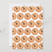 Invitation Petit Baby shower minimaliste Citrouille (Dos)