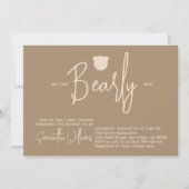 Invitation Petit Baby shower minimaliste moderne (Devant)