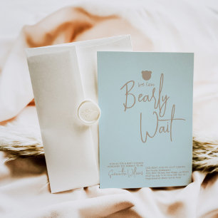 Invitation Petit Baby shower minimaliste moderne