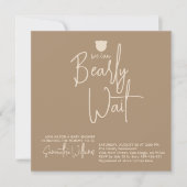Invitation Petit Baby shower minimaliste moderne (Devant)