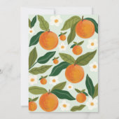 Invitation Petit Baby shower orange cuite Jeu (Dos)