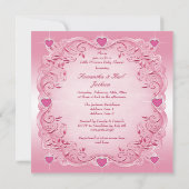 Invitation Petit baby shower romantique de princesse Love (Dos)