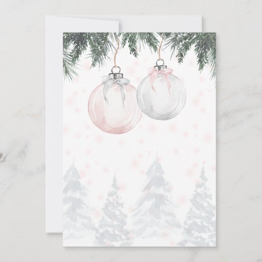 Invitation Petit Baby shower rose (Dos)