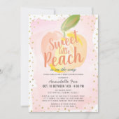 Invitation Petit Baby shower rose pâle (Devant)