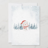 Invitation Petit Baby shower Snowman (Dos)