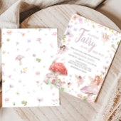 Invitation Petit Baby shower Whimsical Fairy