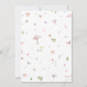 Invitation Petit Baby shower Whimsical Fairy (Dos)