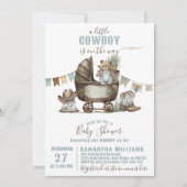 Invitation Petit Baby shower Wild West Boy (Devant)