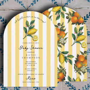 Invitation Petit Bébé Citron en Route Baby Shower