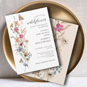 Invitation Petit Bébé Fleur sauvage Dans Le Baby shower En Fl