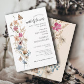 Invitation Petit Bébé Fleur sauvage Dans Le Baby shower En Fl