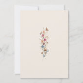 Invitation Petit Bébé Fleur sauvage Dans Le Baby shower En Fl (Dos)