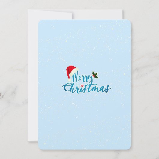 Invitation Petit bébé poulet Noël (Dos)